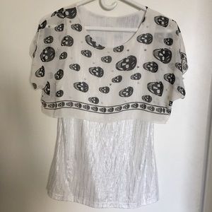Skull Print Top